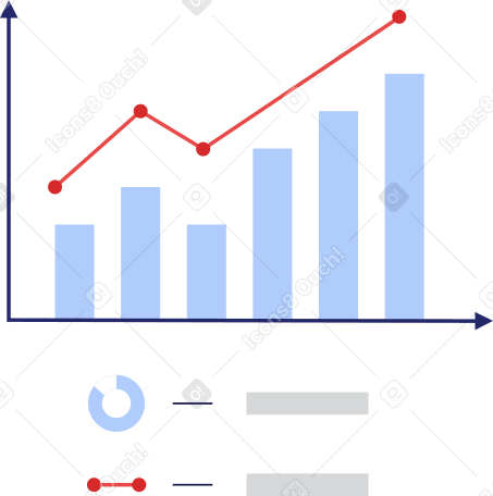 growth chart Illustration in PNG, SVG