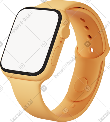 Smart watch turned left PNG, SVG