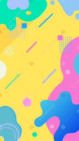 Abstract background with color blotches Illustration in PNG, SVG