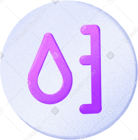 purple humidity icon PNG, SVG