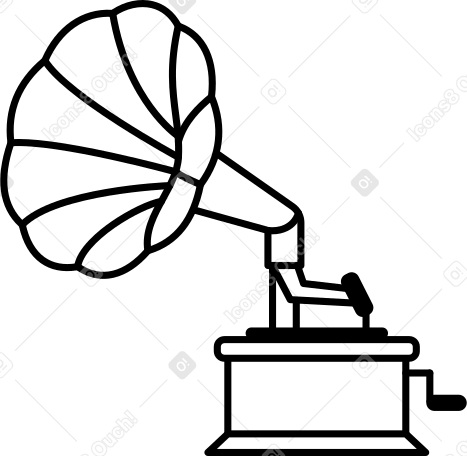 gramophone PNG, SVG