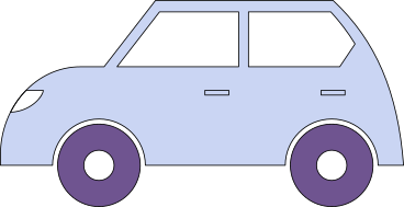 lilac car sideways PNG, SVG