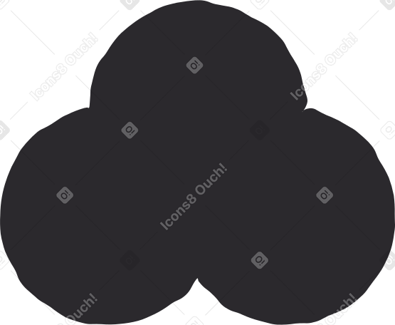 trefoil black Illustration in PNG, SVG