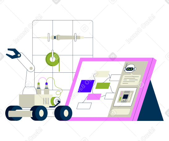 Robotica nell'educazione e programmazione dei robot PNG, SVG