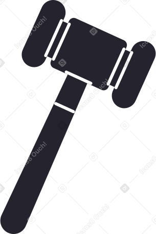 gavel Illustration in PNG, SVG