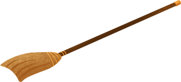 brown broom PNG, SVG
