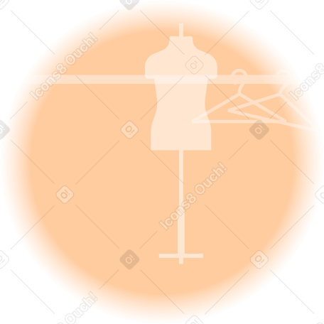 fond de magasin de vêtements dans un cercle PNG, SVG