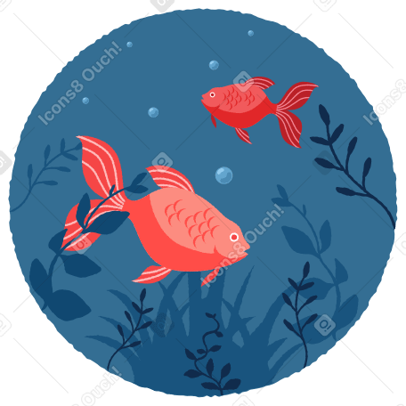 Underwater world Illustration in PNG, SVG