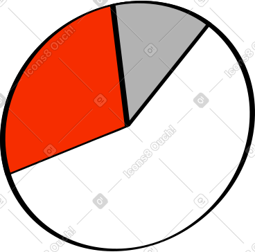 Pie chart white graph PNG, SVG