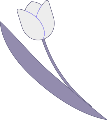 Tulipán blanco PNG, SVG