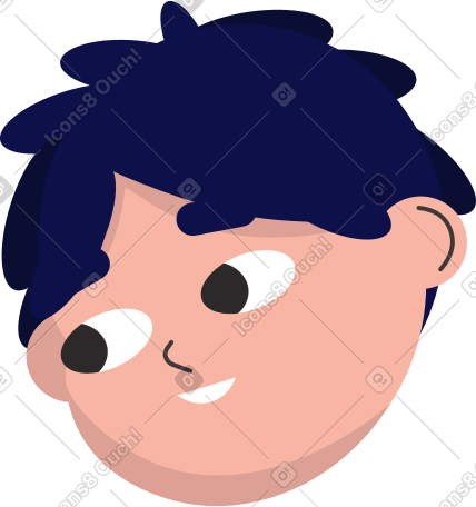 男孩头 PNG, SVG