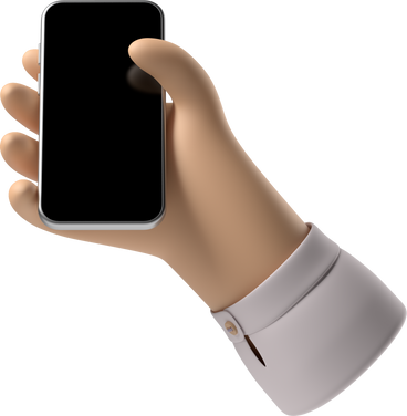 Weiße hauthand, die ein telefon hält PNG, SVG