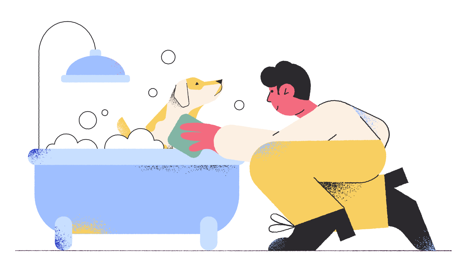 Bath time Illustration in PNG, SVG