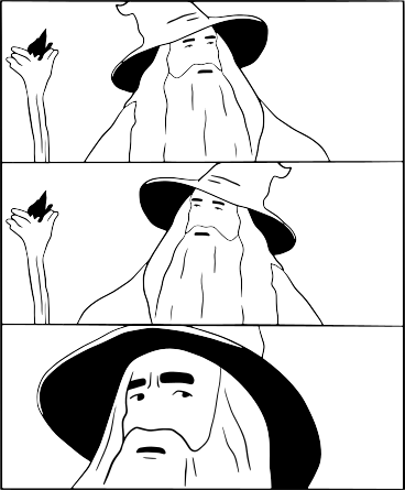 Confused the old magic wizard PNG, SVG