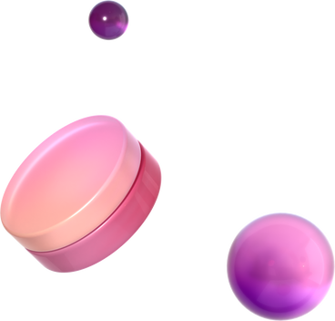 cylinder and glossy glass spheres PNG, SVG