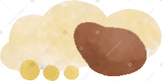 mashed potatoes with chicken Illustration in PNG, SVG