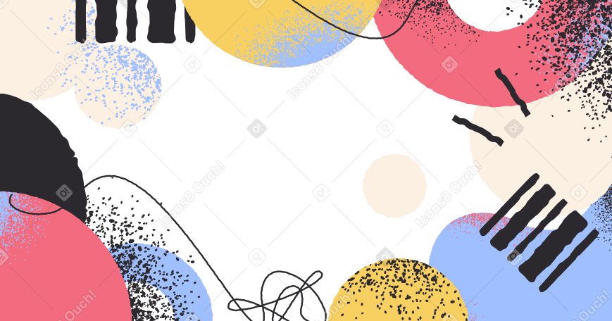 Abstract bright collage with grainy texture Illustration in PNG, SVG