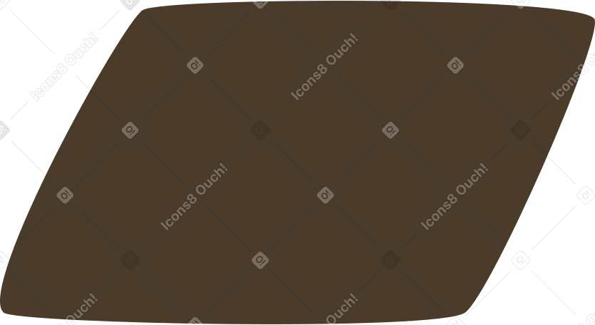 brown parallelogram PNG, SVG