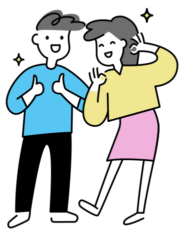 Jolly joven y mujer PNG, SVG