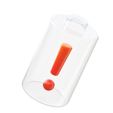 exclamation mark battery PNG, SVG