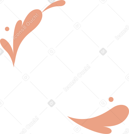 оранжевые плавающие пятна в PNG, SVG