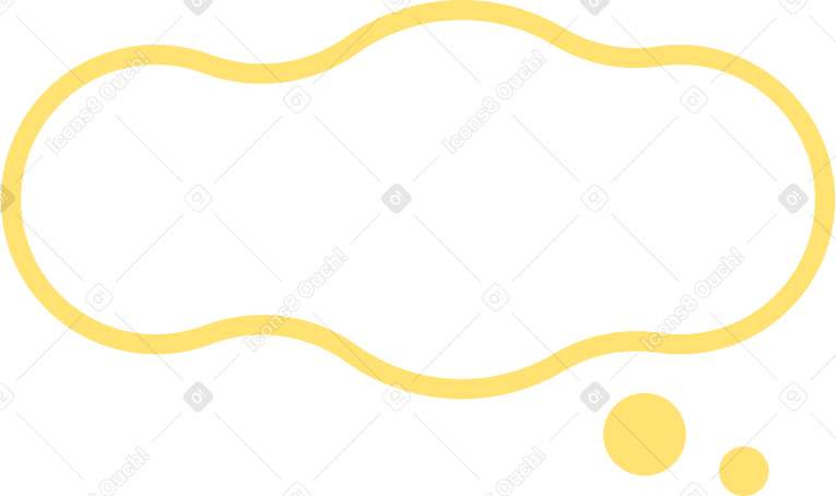 yellow blop PNG, SVG