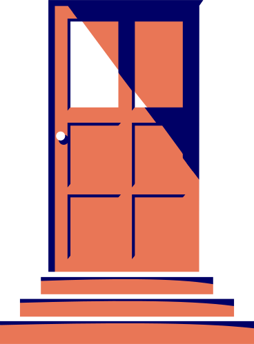 Eingangstür mit stufen PNG, SVG