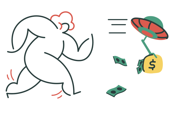 Stolen wallet Illustration in PNG, SVG