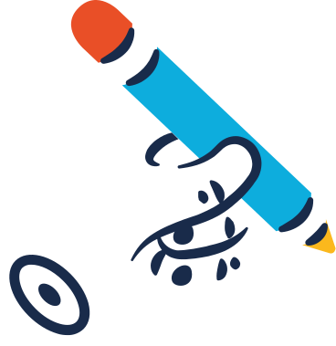hand with pencil PNG, SVG