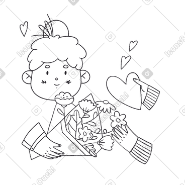 Bonbon Line Style Vector Illustrations in PNG and SVG