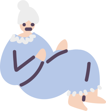 grandmother Illustration in PNG, SVG