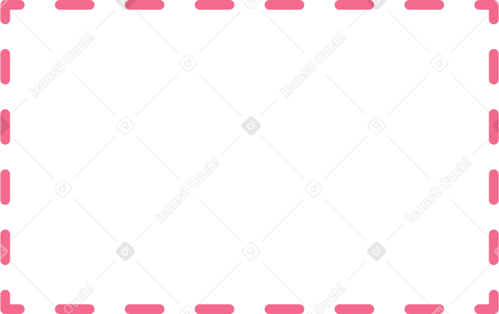 pink dotted frame PNG, SVG