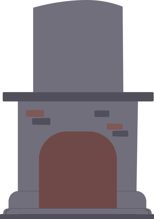 暖炉 のpngとsvgでのイラスト