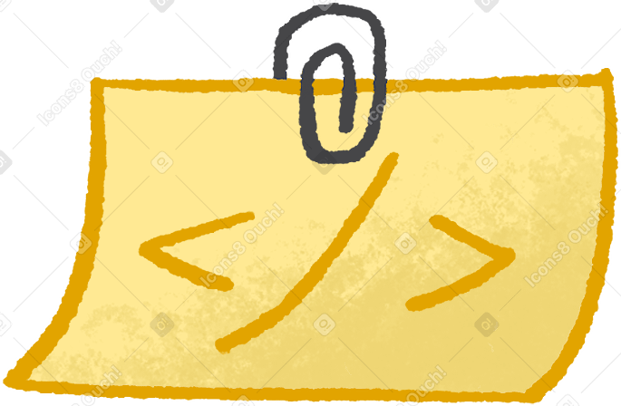 yellow note PNG、SVG