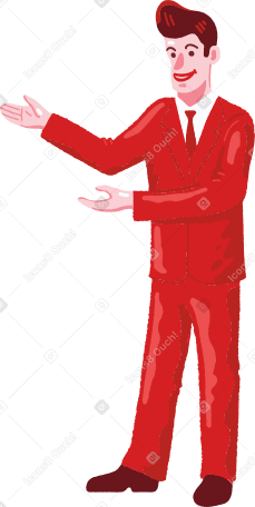 salesman Illustration in PNG, SVG