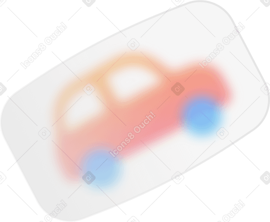 Прозрачный брелок с машиной в PNG, SVG