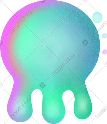 Spot in the shape of an octopus PNG, SVG