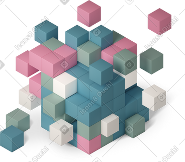 Abstract cube PNG, SVG