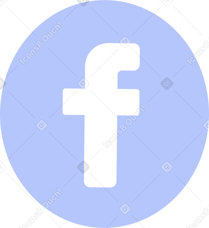 facebook icon Illustration in PNG, SVG