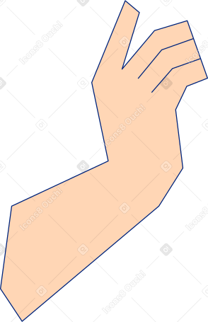 hand from girl Illustration in PNG, SVG
