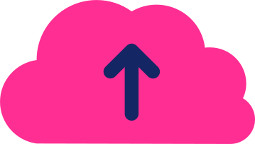 Cloud with arrow в PNG, SVG