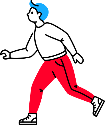Man running to the left PNG, SVG