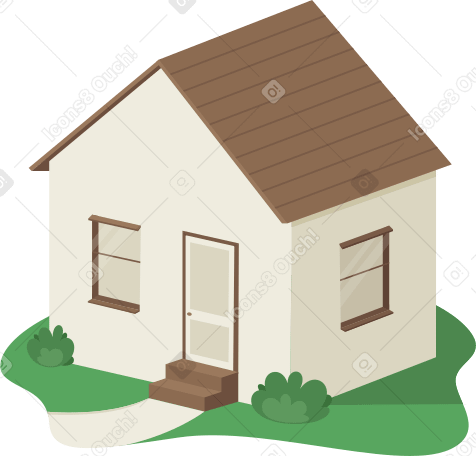 газон дом в PNG, SVG