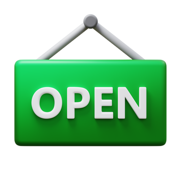 Open sign PNG, SVG