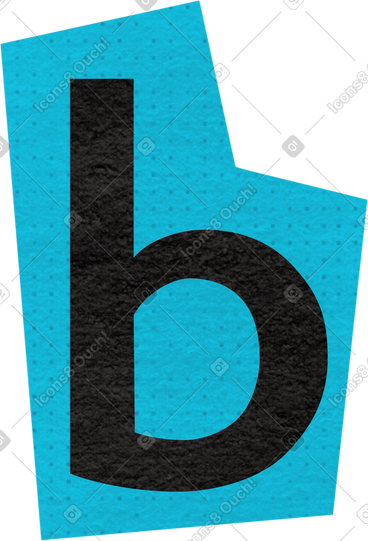 Collage lowercase letter b PNG, SVG