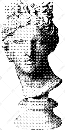 アポロンの頭の石膏像 PNG、SVG