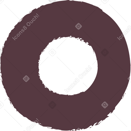 dark brown ring Illustration in PNG, SVG