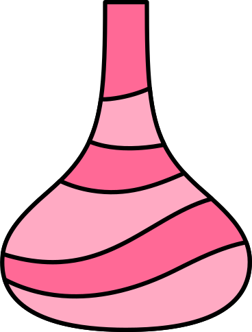 pink vase PNG, SVG