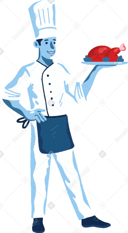 chef Illustration in PNG, SVG