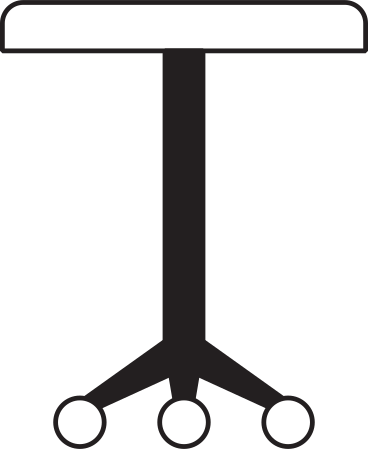 Barhocker auf rädern PNG, SVG